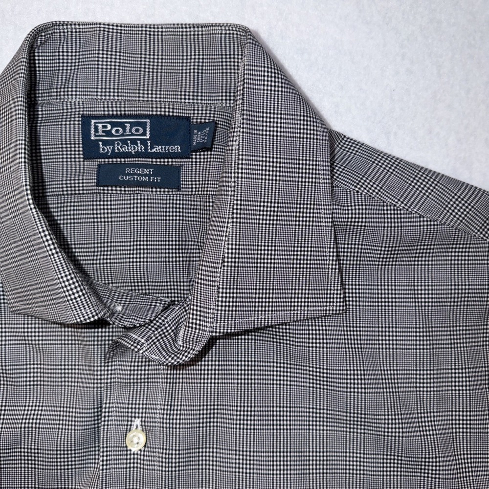 Polo Ralph Lauren‎ Regent Dress Shirt Men's Custom Fit Size 17 1/2.  34/35